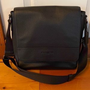 *NEW* Black Couch Houston Map Leather Bag